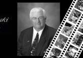 Image: Loren Krukowski and photo reel from Life Member Reception